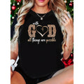 "With God All Things Are Possible" Heart Inspirational product image 1