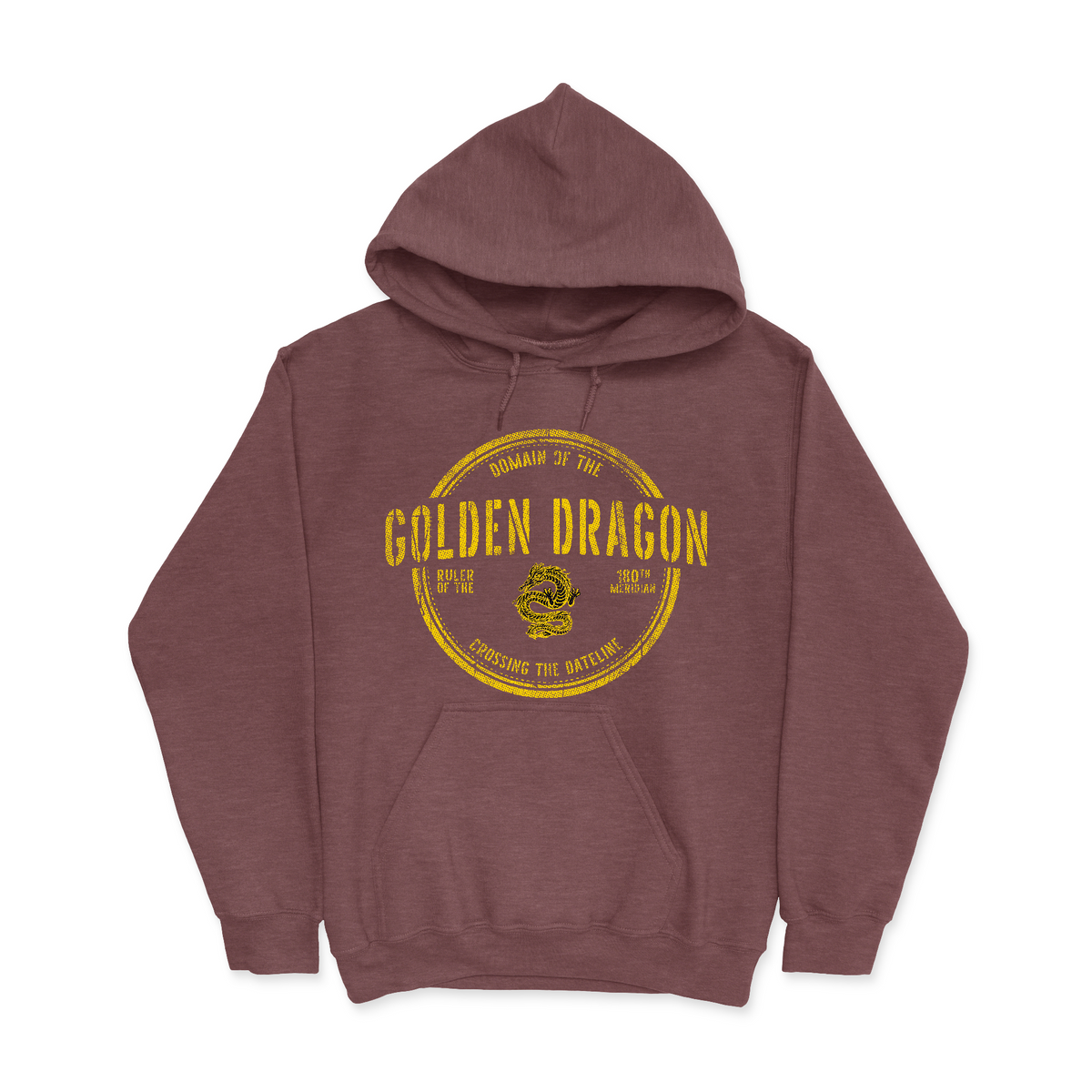 Vintage Golden Dragon Men's Hoodie product image 3