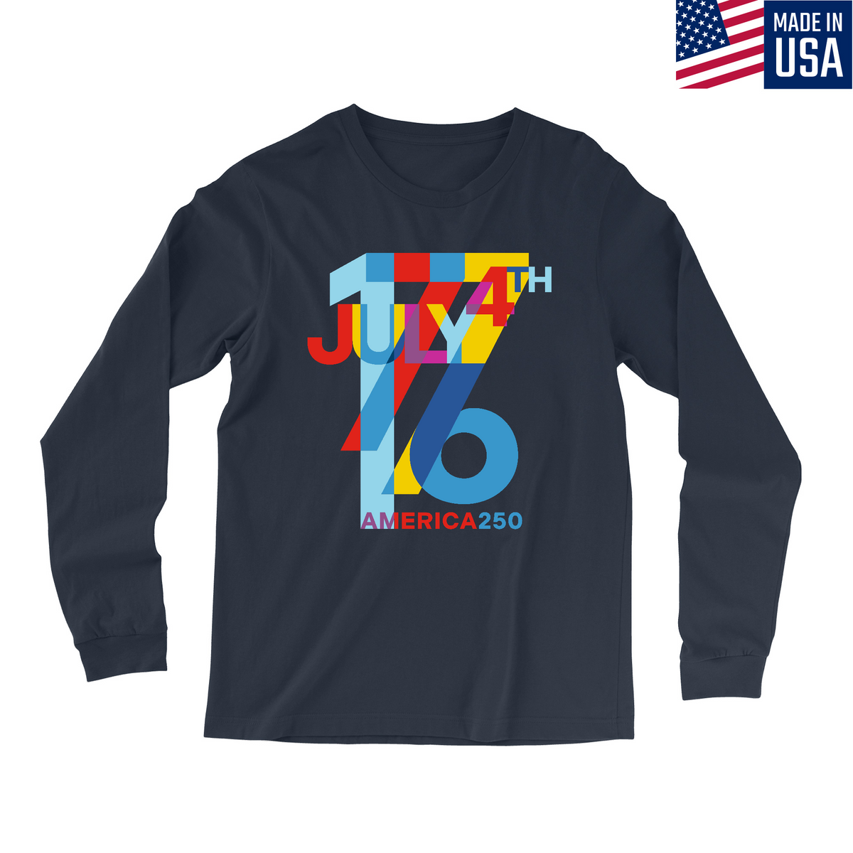 America250 Independence Day Men's Long Sleeve T-Shirt product image 3