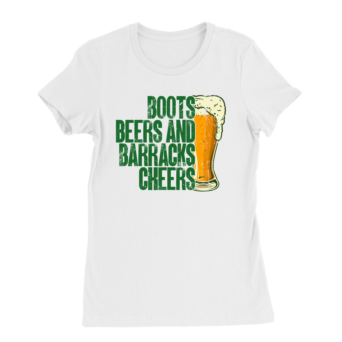 Boots Beers And Barracks Womens T-Shirt product image 2