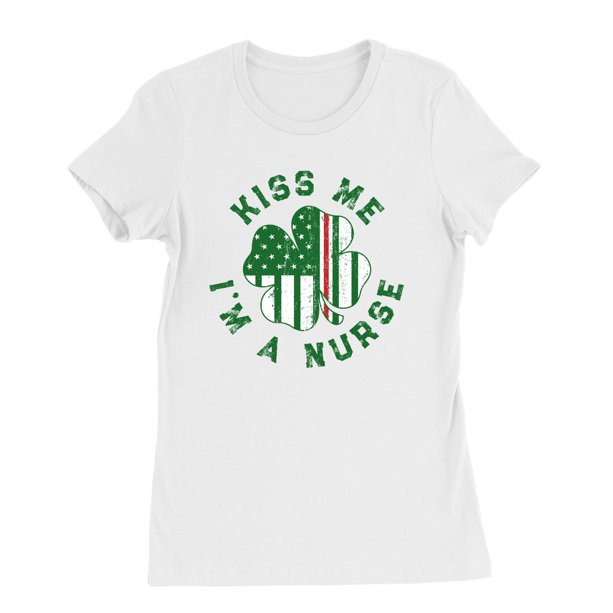 Kiss Me I'm A Nurse Womens T-Shirt product image 2