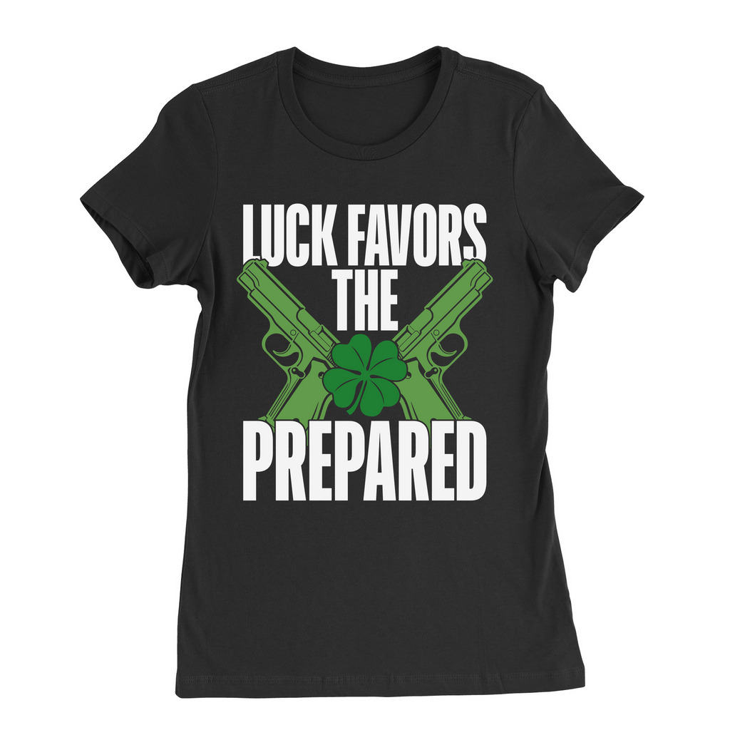 Luck Favors The Prepared Womens T-Shirt product image 1