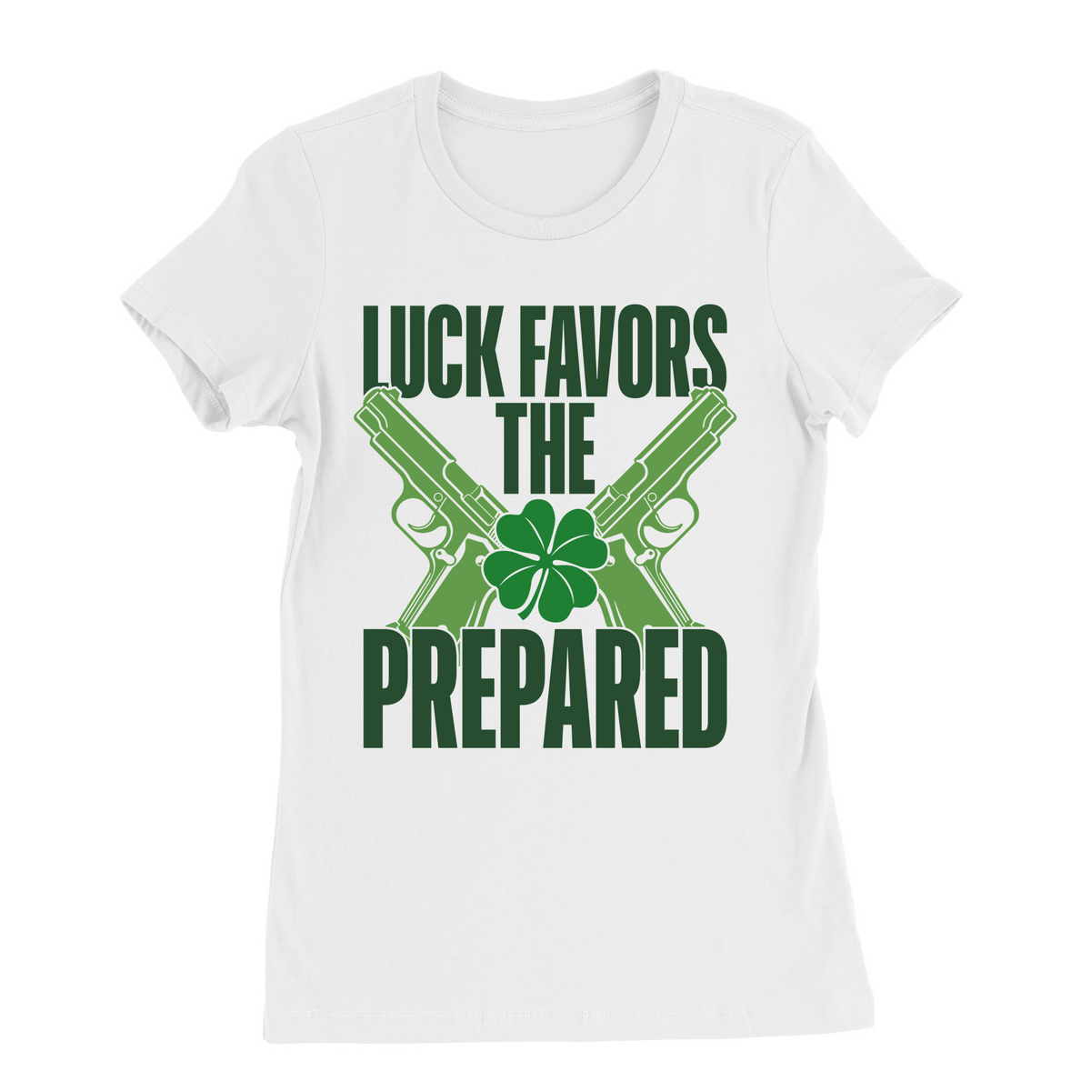 Luck Favors The Prepared Womens T-Shirt product image 2