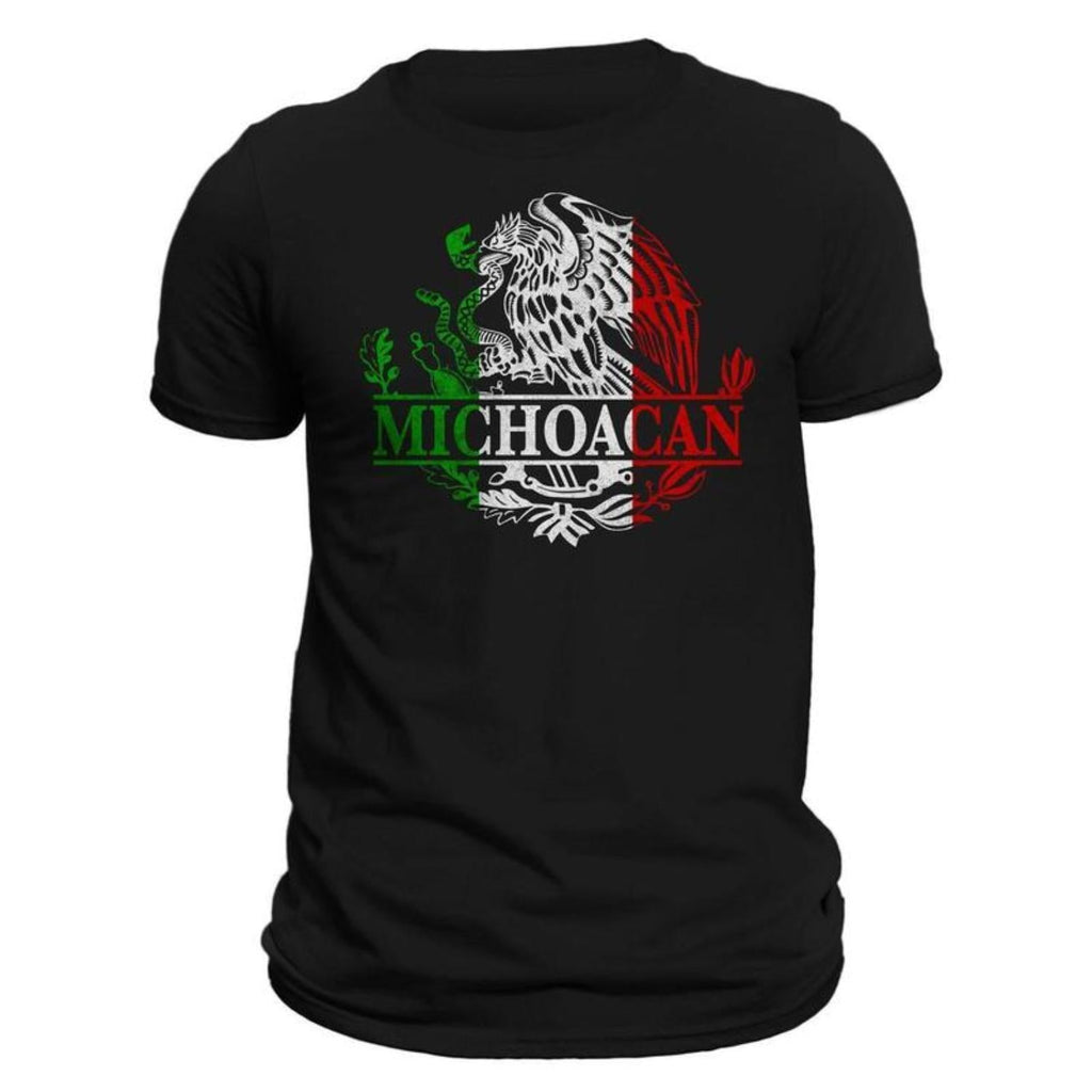 Michoacan Mexico Eagle Emblem Mexican Flag T-Shirt product image 1