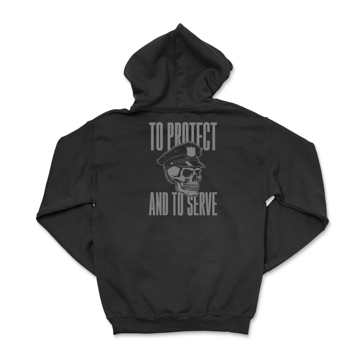 To Protect And To Serve Skull Hoodie product image 1