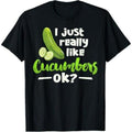 I Just Really Like Cucumbers OK Funny T-Shirt product image 1