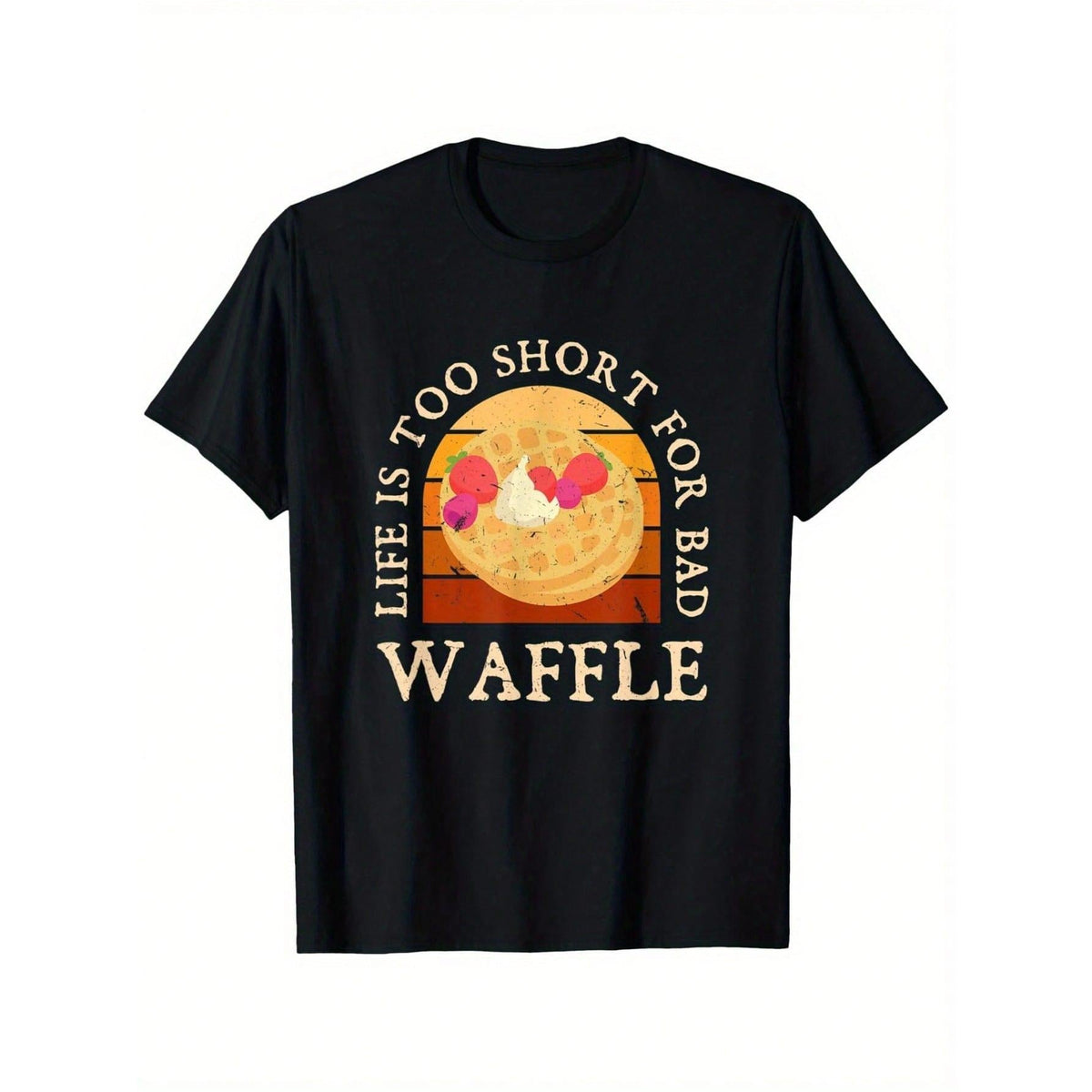 "Life Is Too Short For Bad Waffle" Graphic T-Shirt product image 1