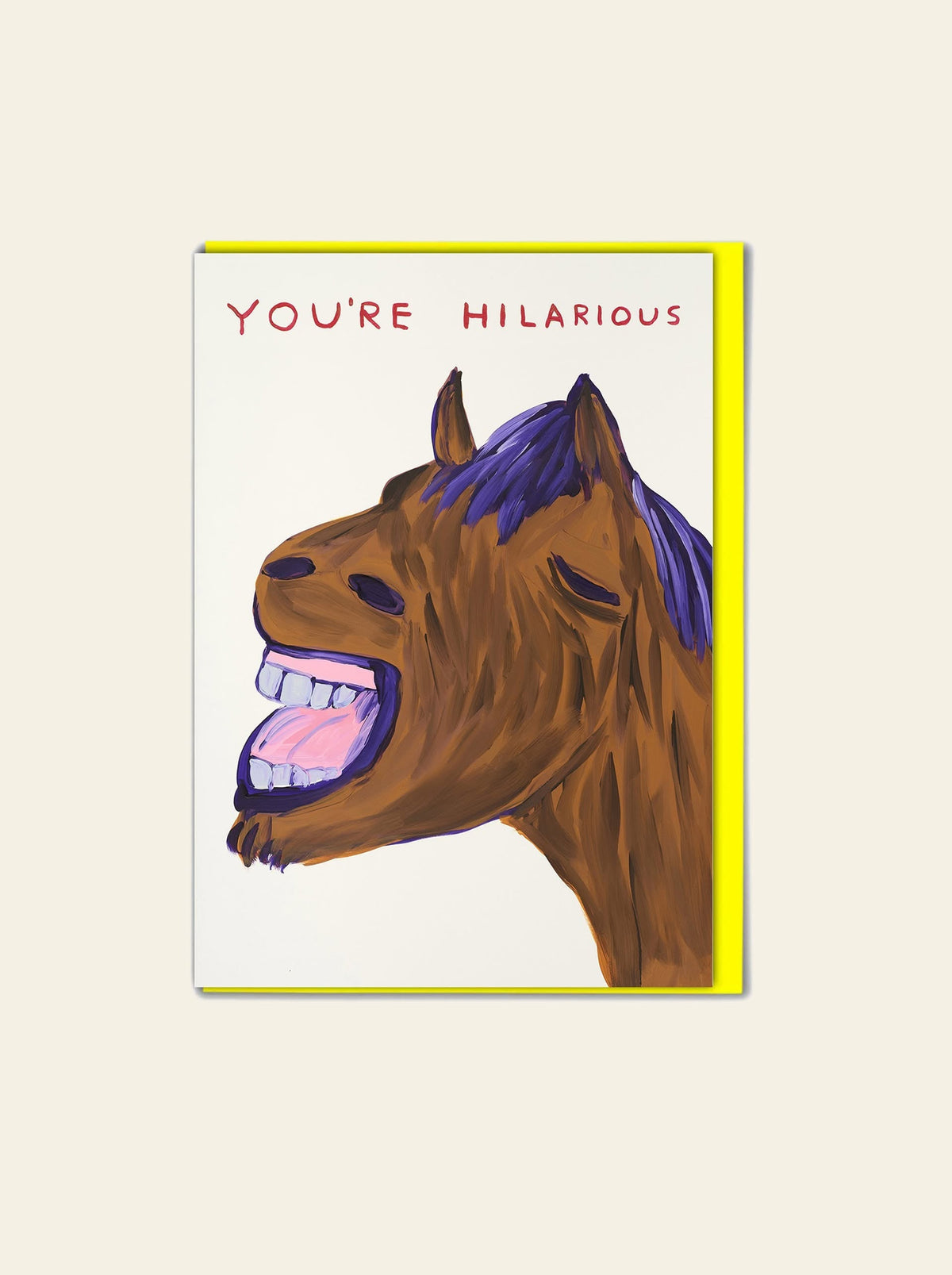 Brainbox Candy David Shrigley - You're Hilarious Greeting Card