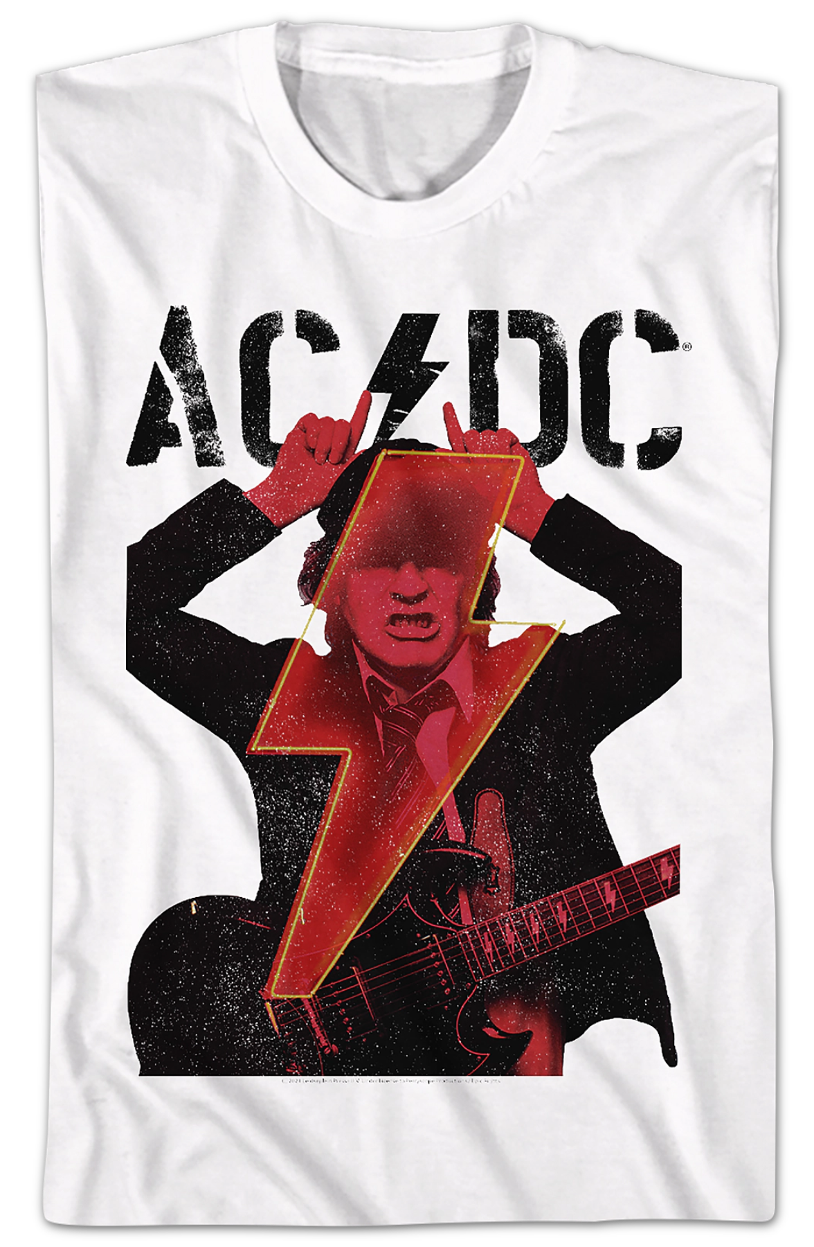 Angus Young Devil Horns ACDC T-Shirt product image 2