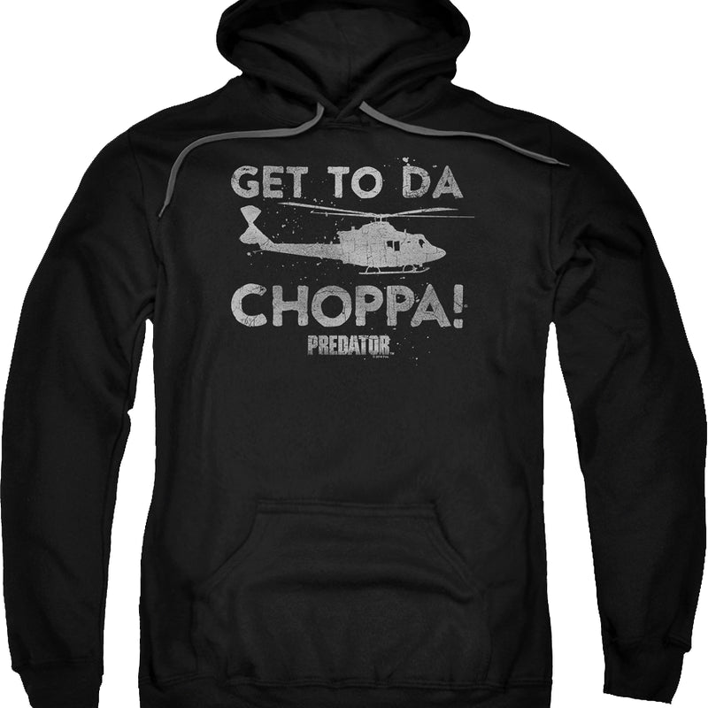 Black Get To Da Choppa Predator Hoodie product image 1
