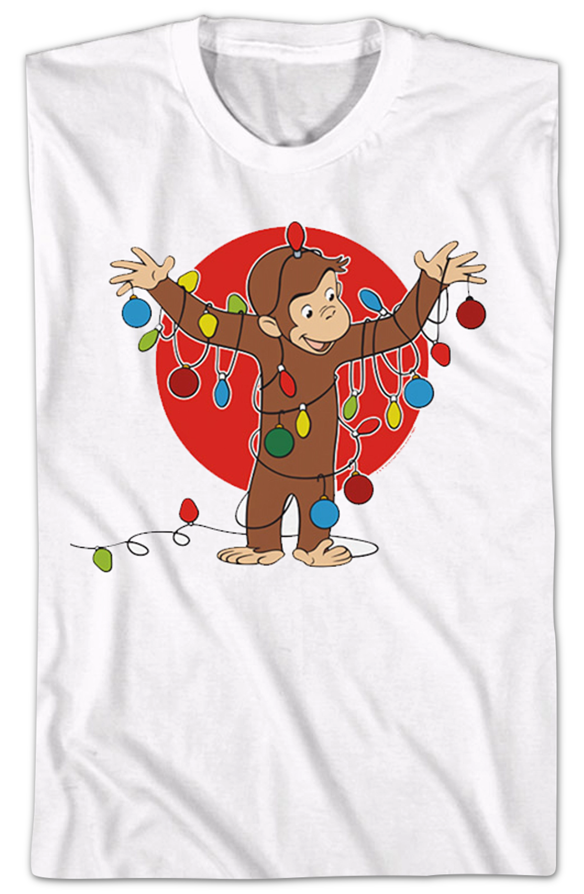 Christmas Lights Curious George T-Shirt product image 2