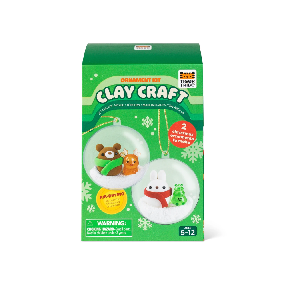 Clay Craft Ornament Kit - Bear & Bunny by Tiger Tribe