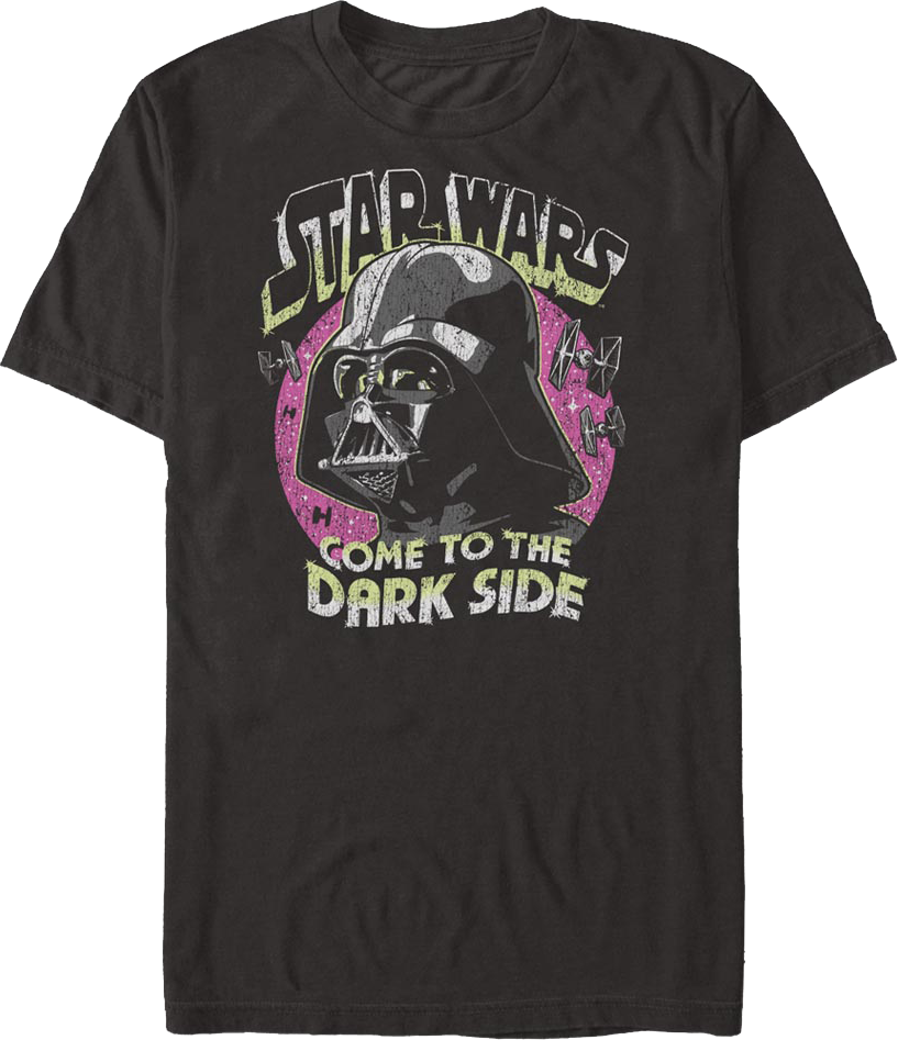 Vintage Darth Vader Come To The Dark Side Star Wars T-Shirt product image 1