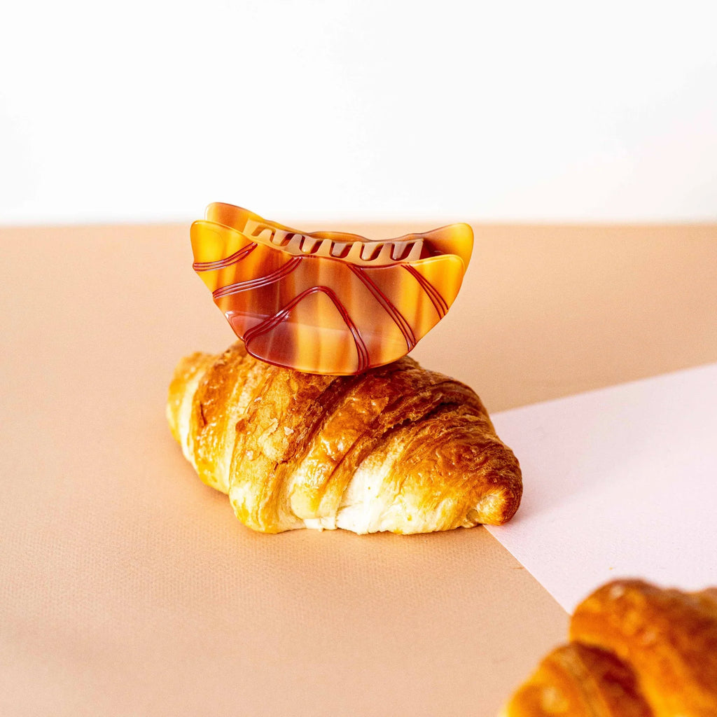 Large Hair Claw Clip - Croissant