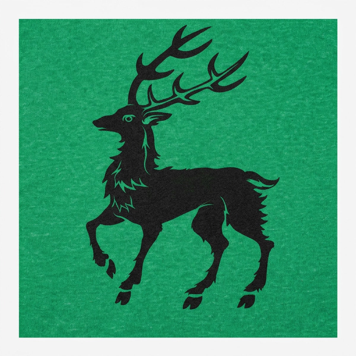 December Stag Prancing Deer Silhouette with Antlers product image 1