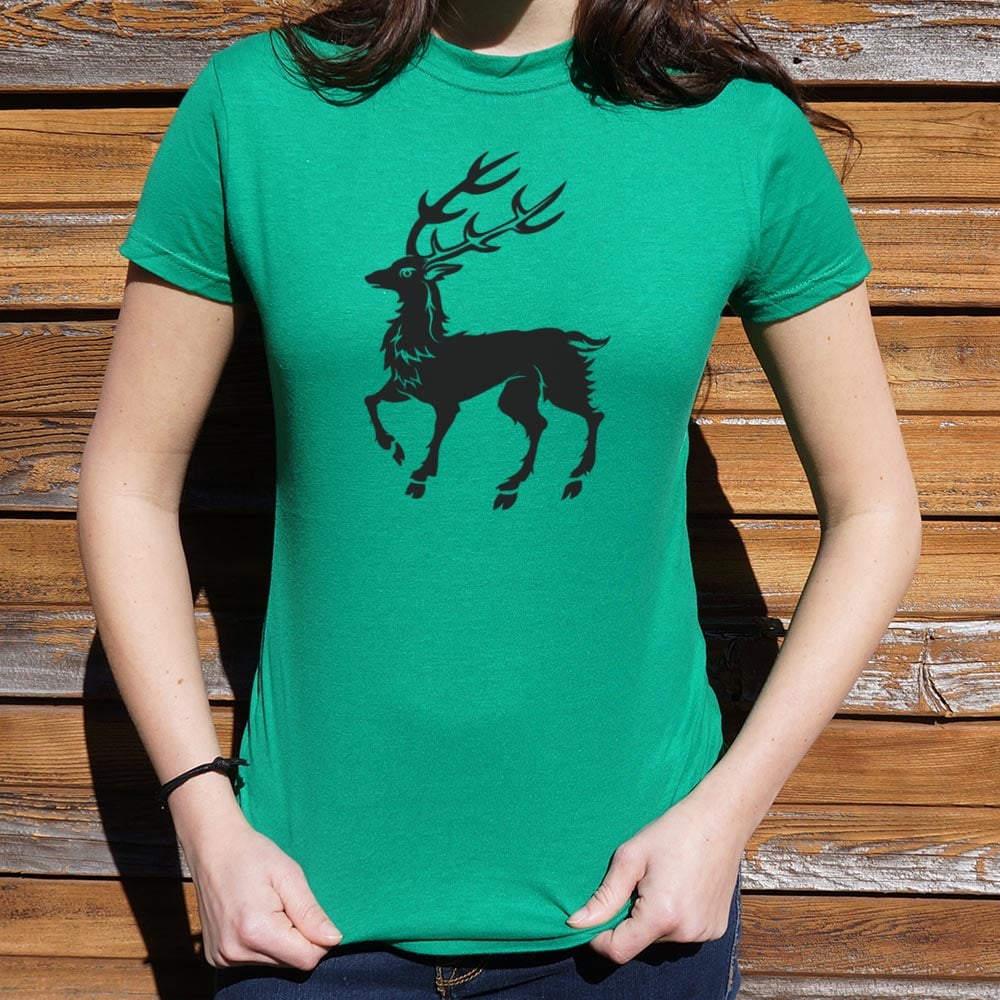 December Stag Prancing Deer Silhouette with Antlers product image 3