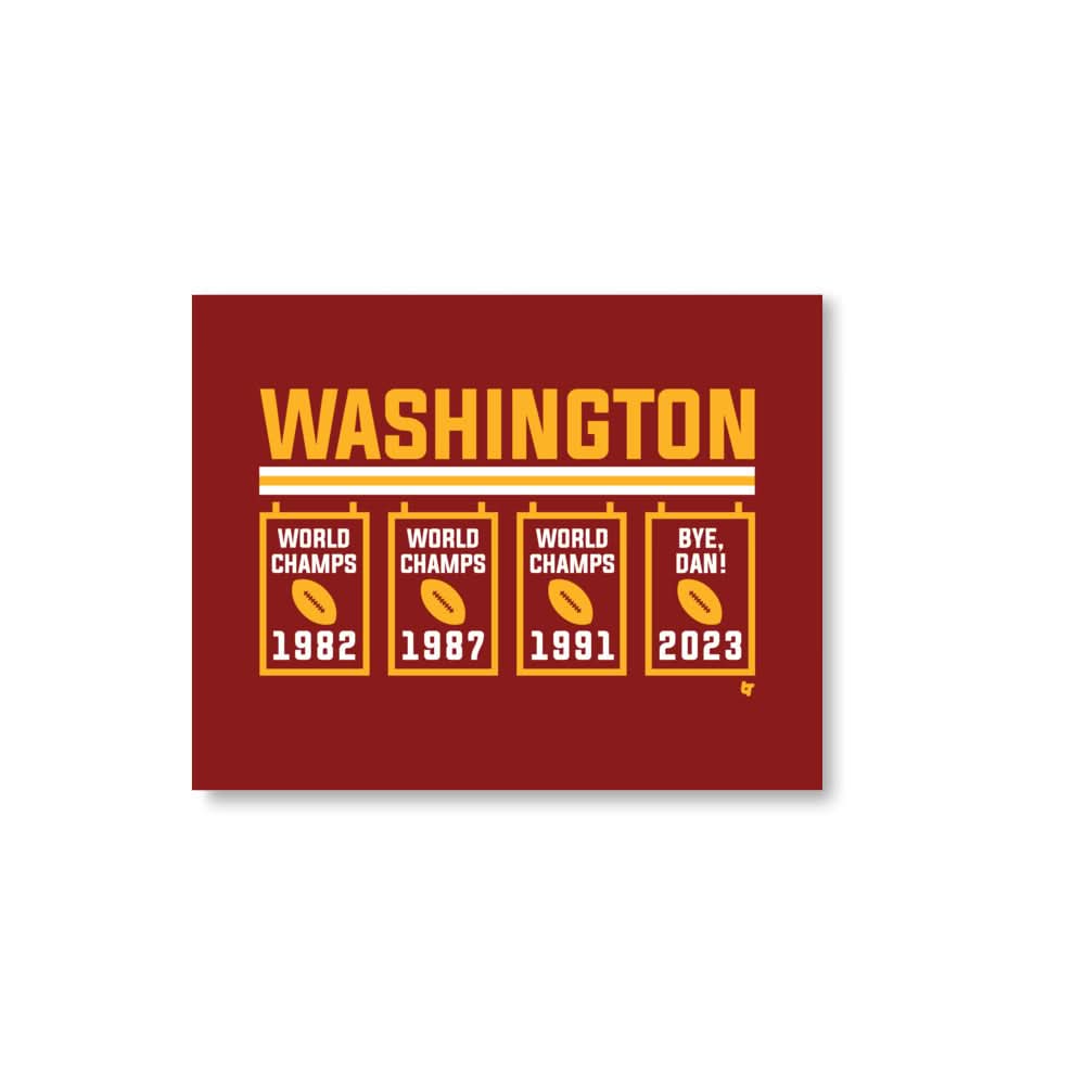Washington Bye Dan Banners Art Print