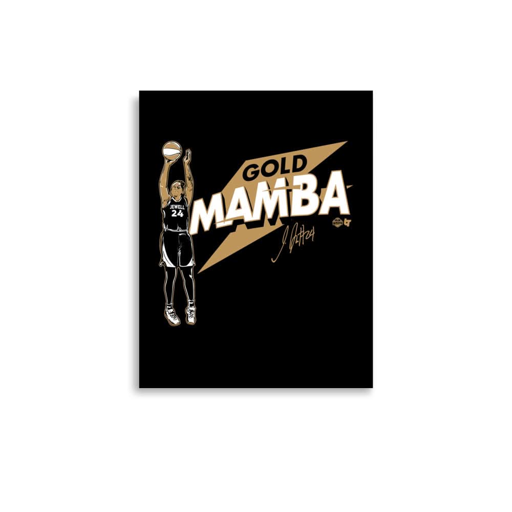Jewell Loyd: Vegas Gold Mamba Art Print