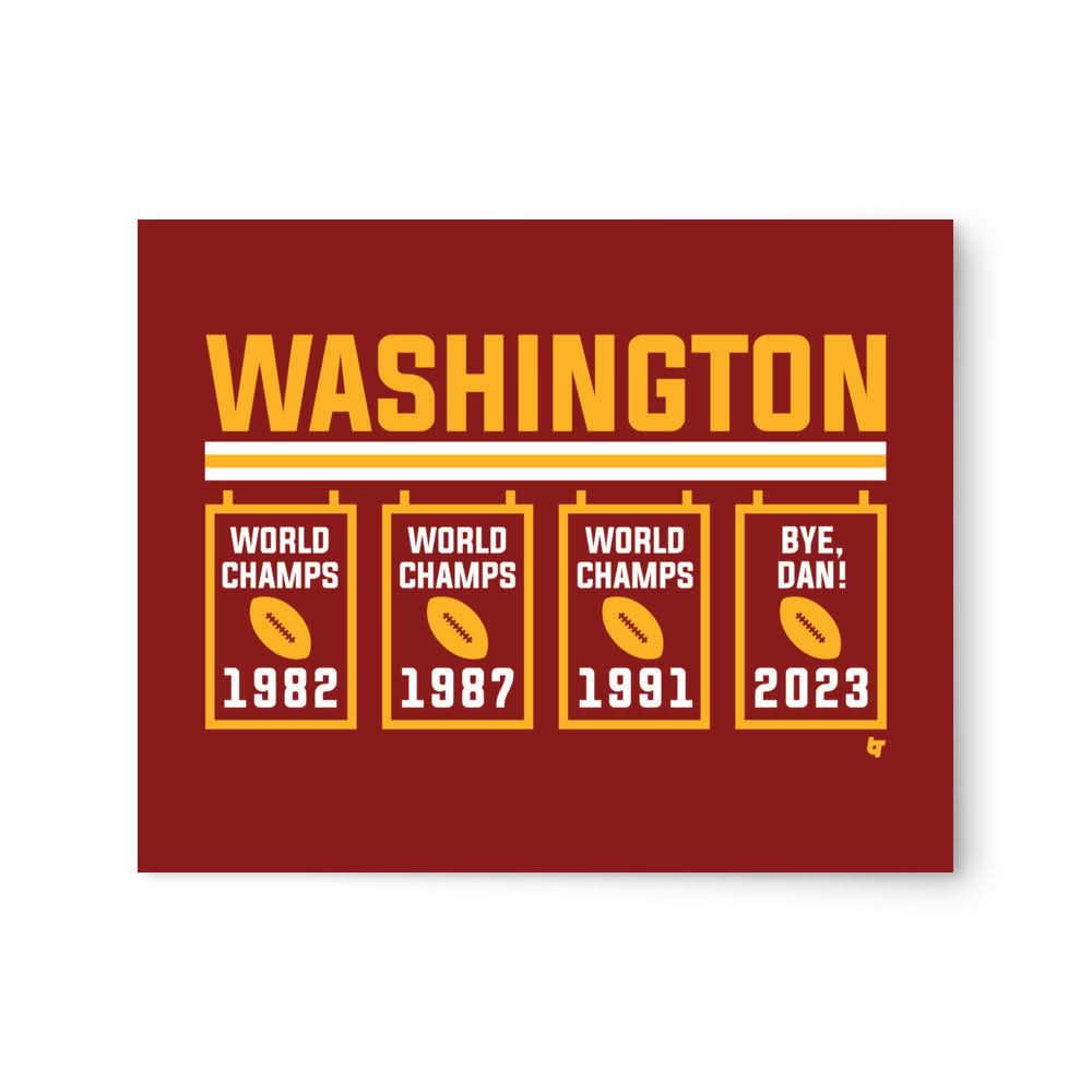 Washington Bye Dan Banners Art Print