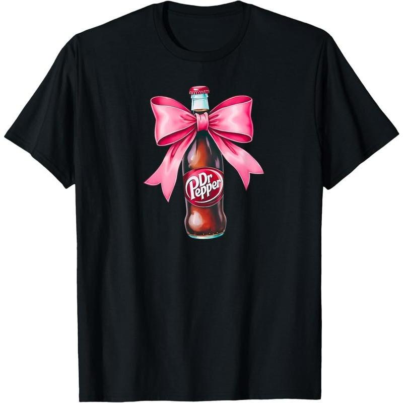 Soda Lover Bow Coquette Trendy Aesthetic T-Shirt product image 1