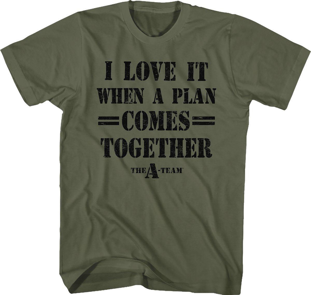 I Love It When A Plan Comes Together A-Team Shirt product image 1