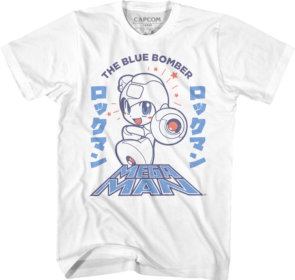 Japanese Text Mega Man T-Shirt product image 1
