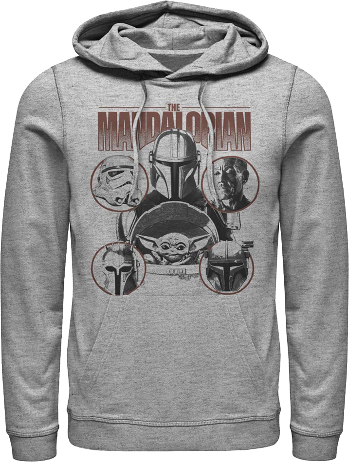 Mandalorian Characters Collage Star Wars Hoodie product image 1