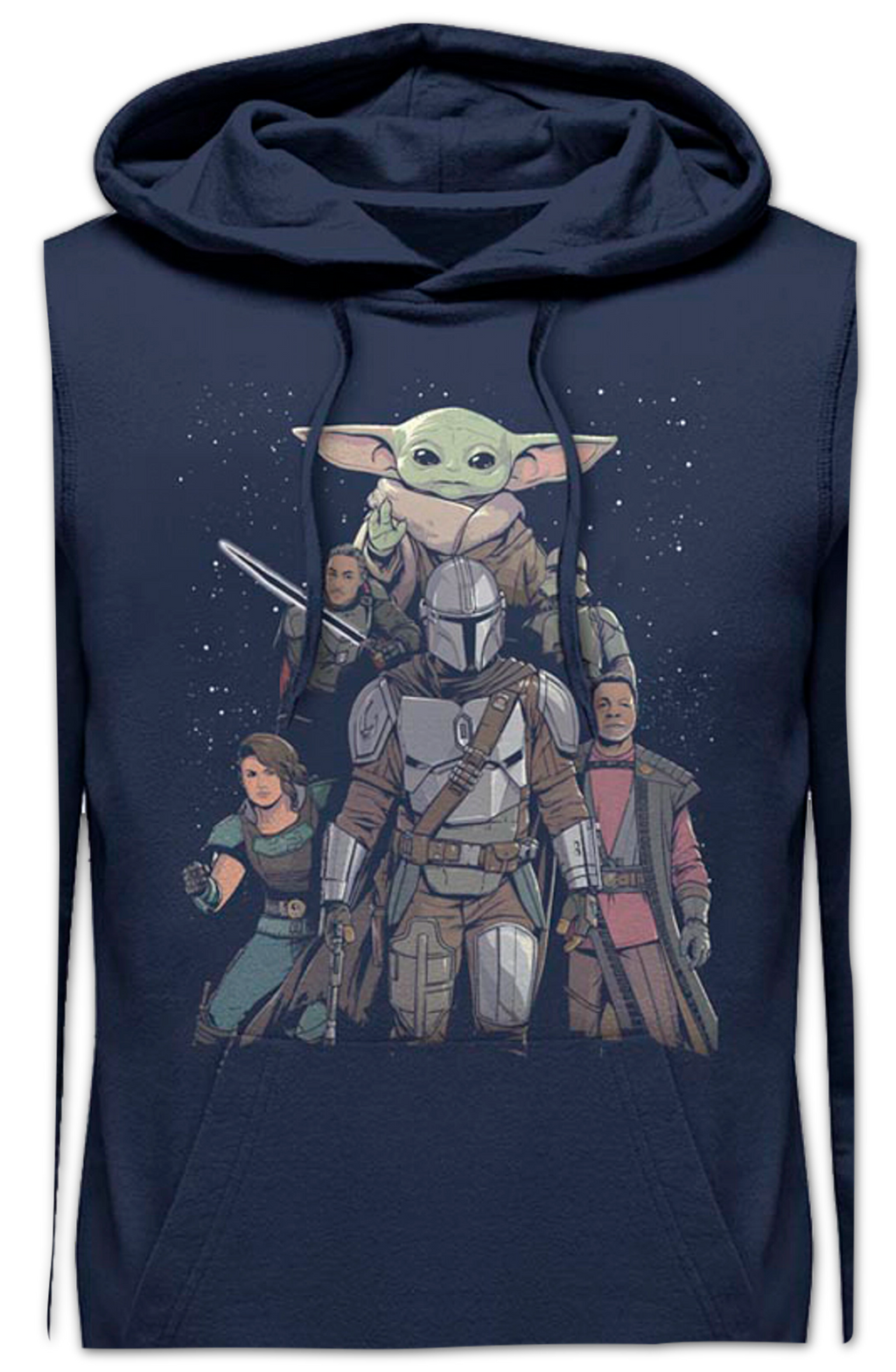 Mandalorian Illustrated Cast Collage Star Wars Hoodie product image 2
