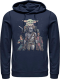 Mandalorian Illustrated Cast Collage Star Wars Hoodie product image 1