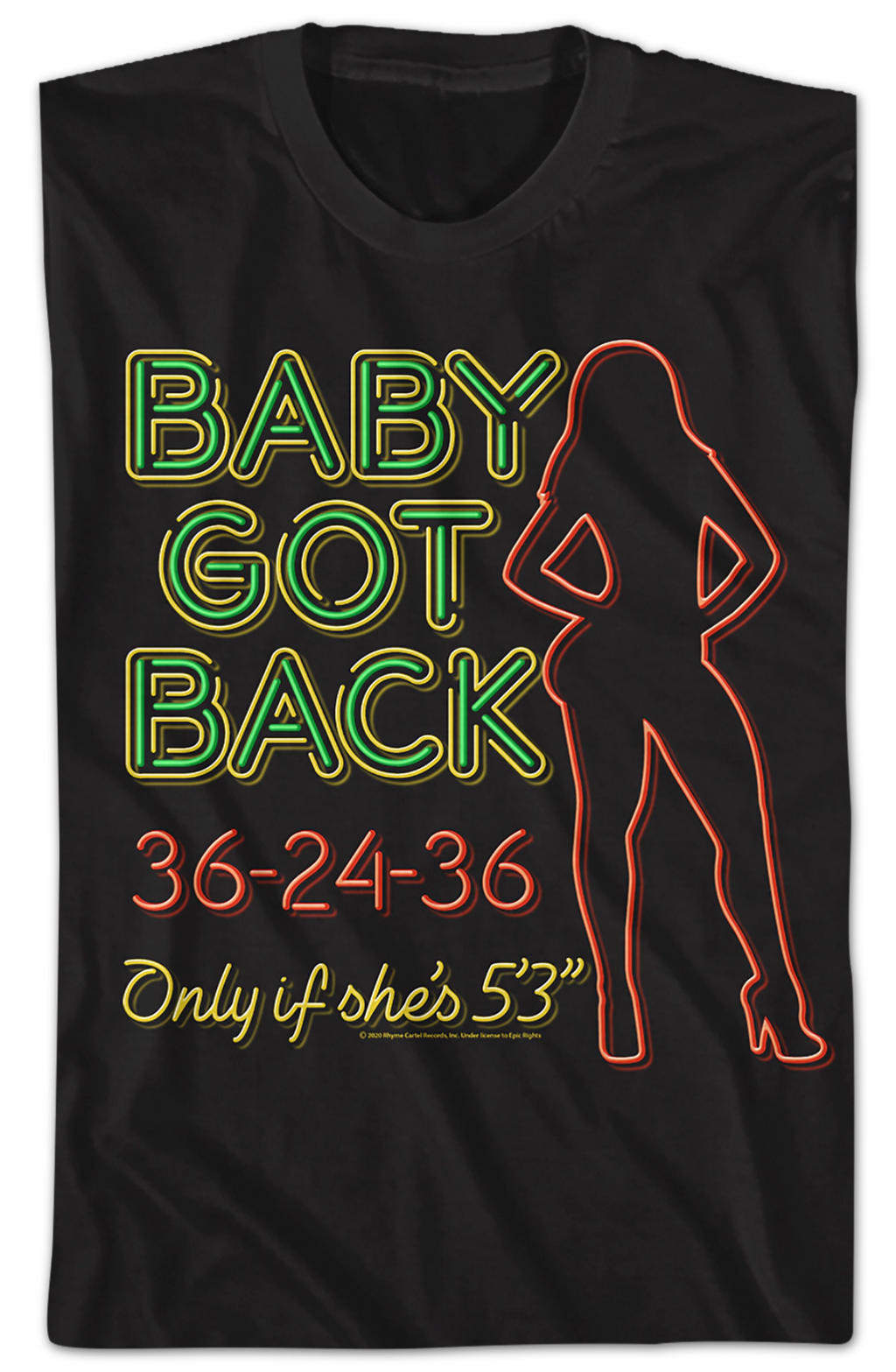 Neon Baby Got Back Sir Mix-a-Lot Shirt product image 2
