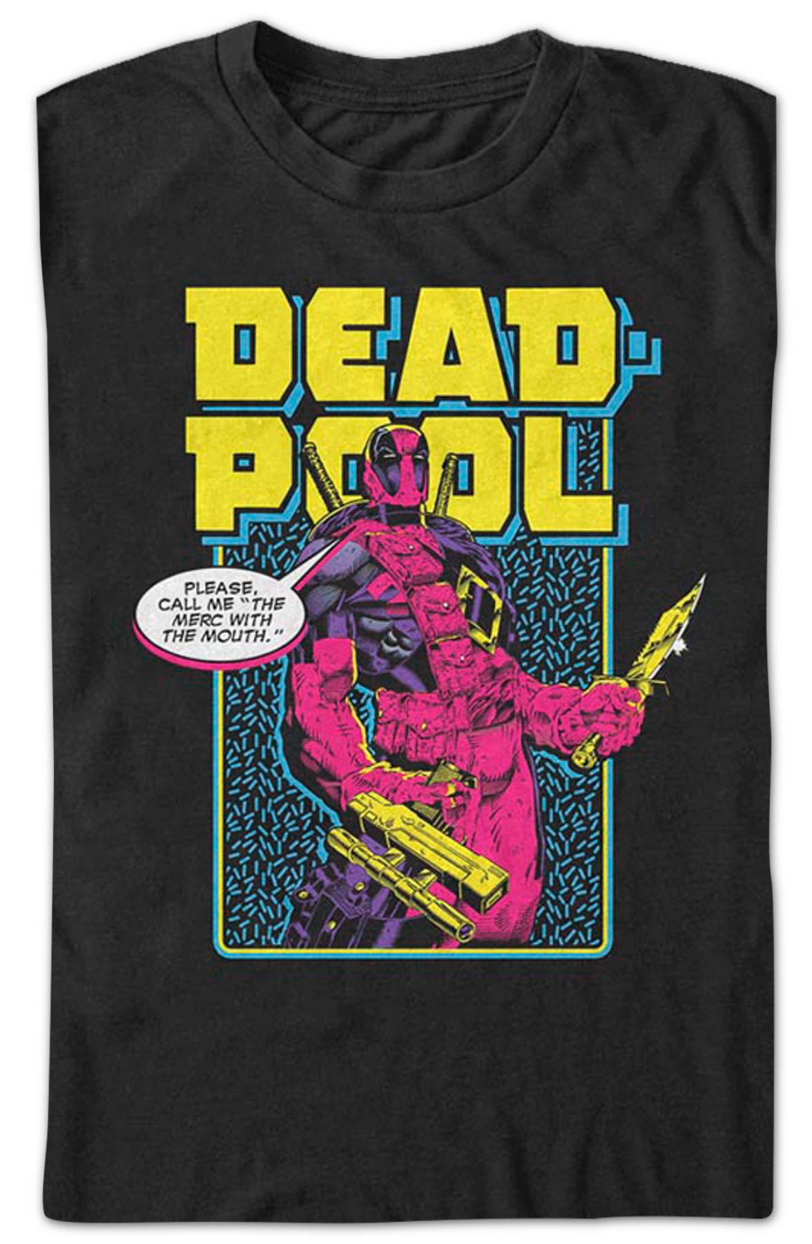 Neon Deadpool Marvel Comics T-Shirt product image 2