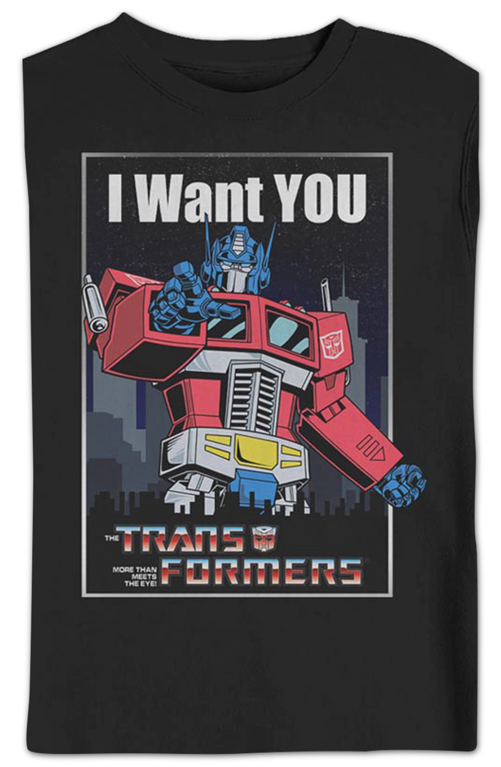 Optimus Prime I Want You Poster Transformers Sweatshirt