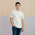 Mandarin Orange Series - Men’s Shirt In White (Classic Fit)