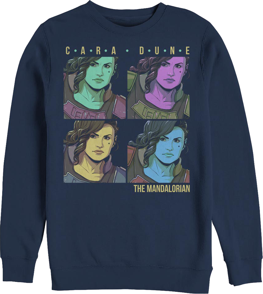 Pop Art Cara Dune Mandalorian Star Wars Sweatshirt product image 1