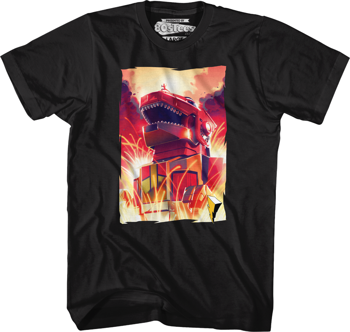 Red Ranger Dinozord Mighty Morphin Power Rangers T-Shirt product image 1