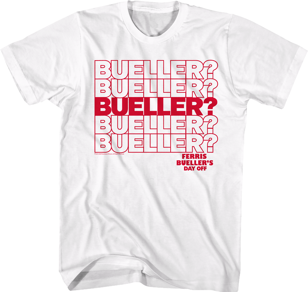 Repeating Name Ferris Bueller's Day Off T-Shirt product image 1