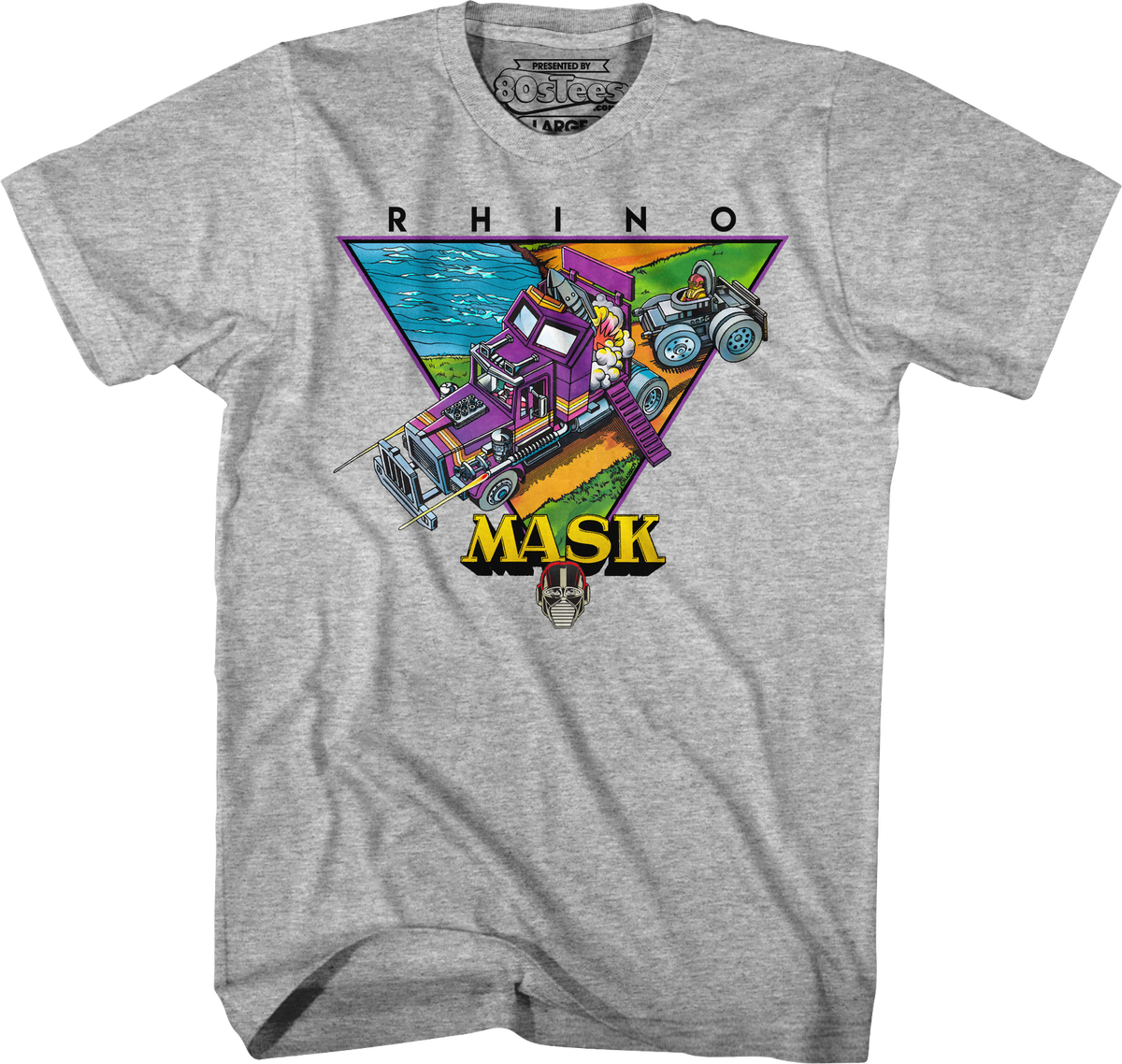 Retro Rhino MASK T-Shirt product image 1