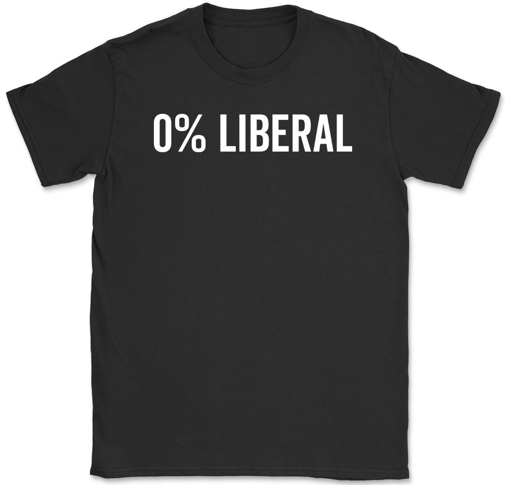 0% Liberal T-Shirt Funny Conservative Republican Political product image 1