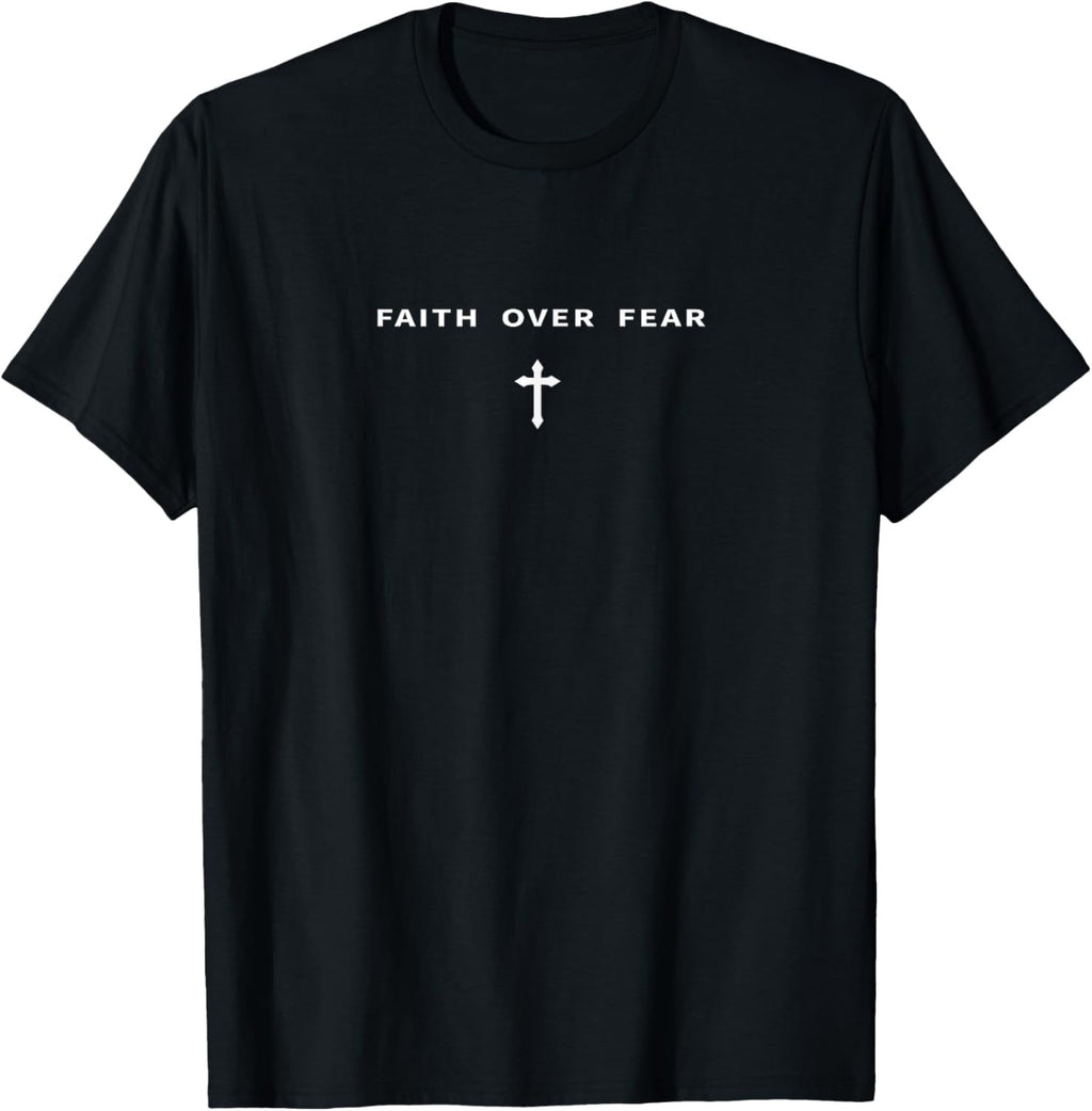 Men's "Faith Over Fear" Inspirational Graphic T-Shirt product image 1