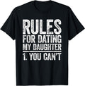 Men's Rules For Dating My Daughter Funny Graphic T-Shirt product image 1