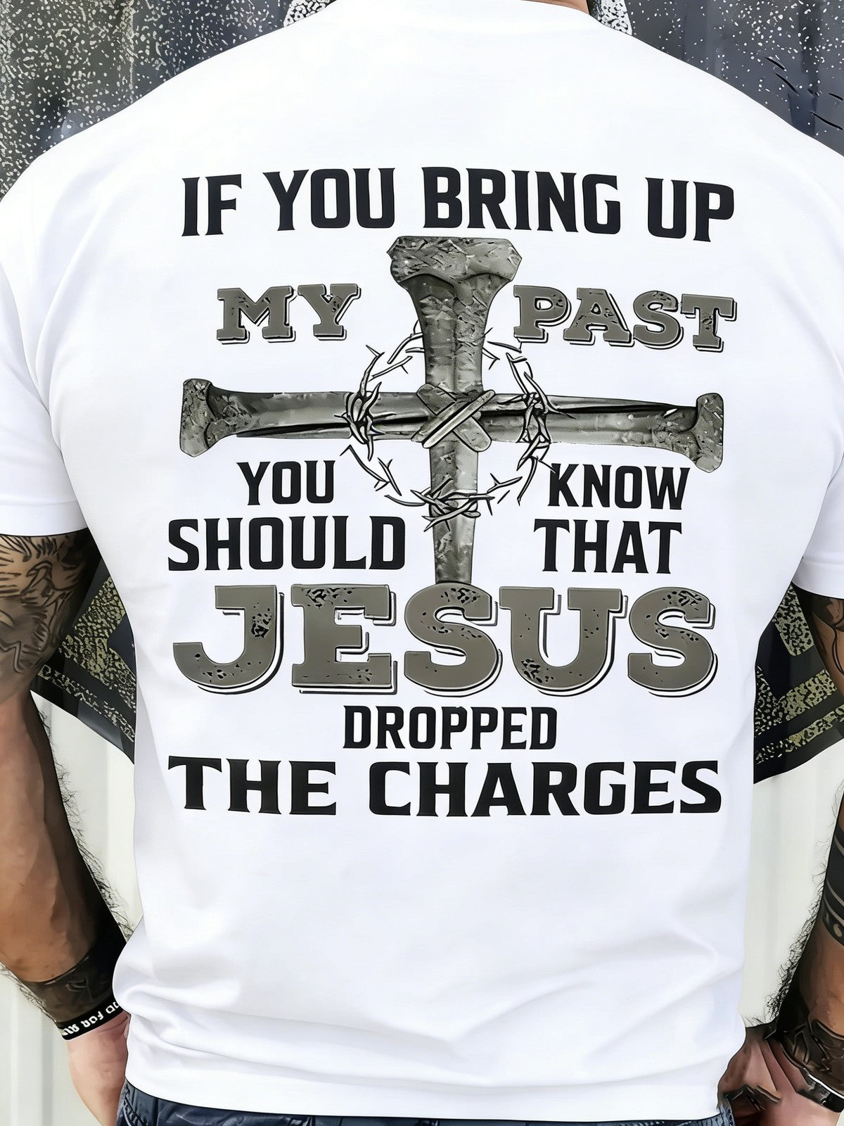 Men's "Charges Dropped" Attitude Graphic T-Shirt Funny product image 2