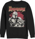 The Mandalorian Bounty Hunter And Child Star Wars Sweatshirt product image 1