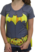 Womens DC Comics Batgirl Caped Costume Shirt product image 1