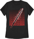Womens The Mandalorian Electrical Darksaber Star Wars Shirt product image 1
