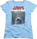 Womens Vintage Movie Poster Jaws Shirt