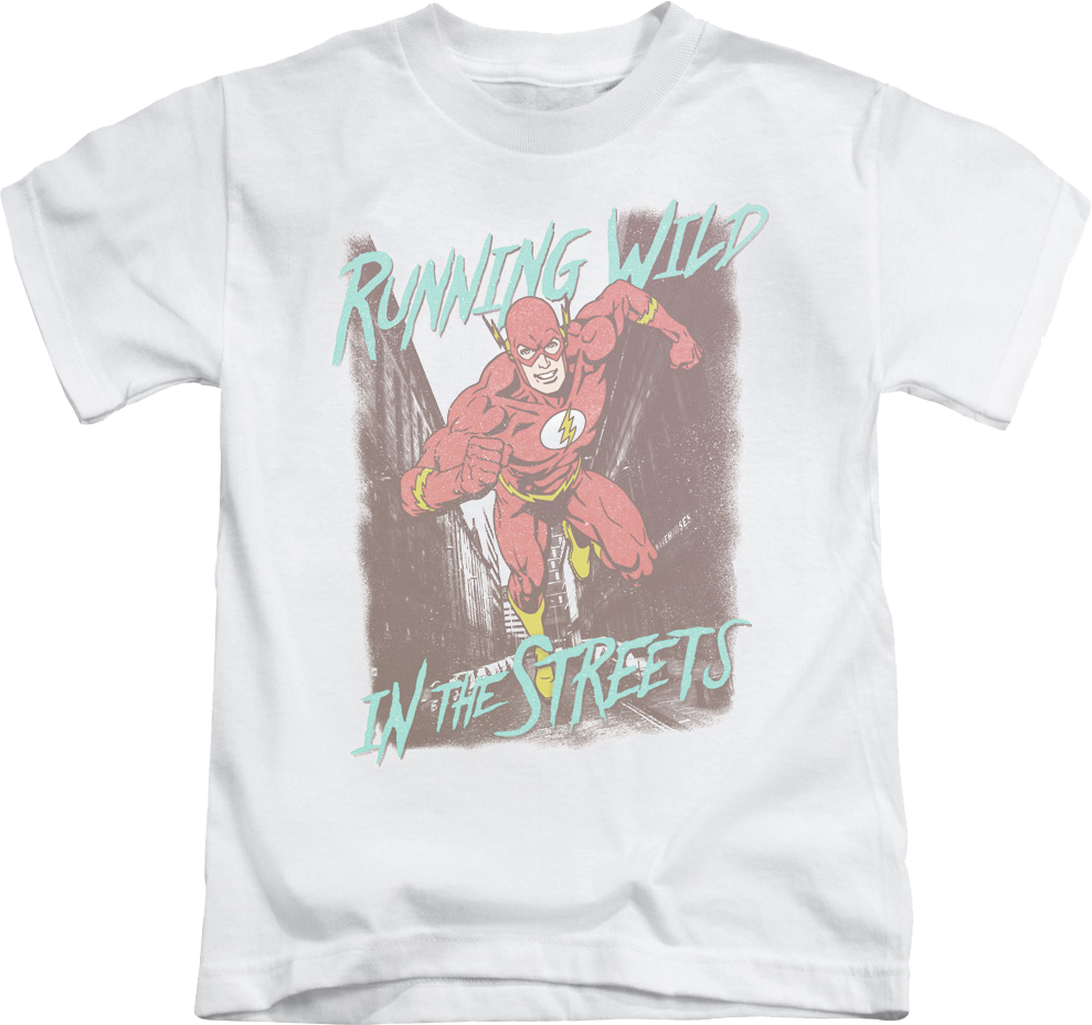 Youth The Flash Running Wild In Streets DC Comics Shirt product image 1